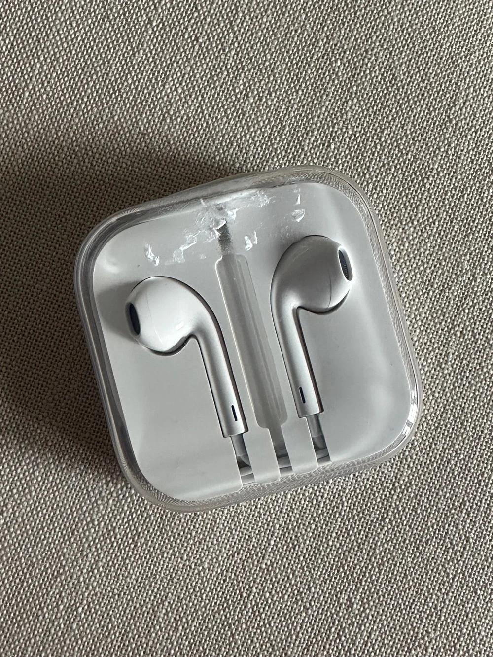 White Wired Earbuds with Case - Packaged Stereo Headphones